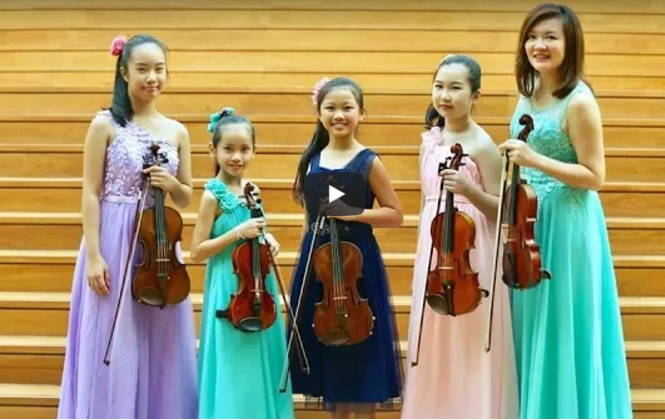 Wunderkind String - Vivaldi B Minor Concerto for 4 Violins 1st Movement